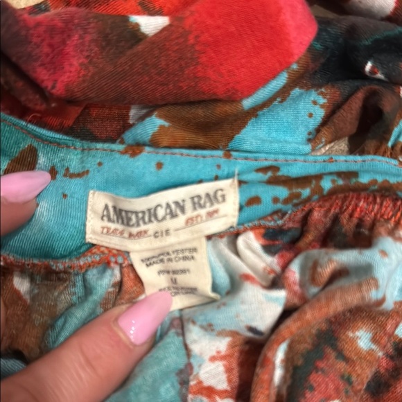 American Rag Blue and Red Halter Sundress - Picture 2 of 4